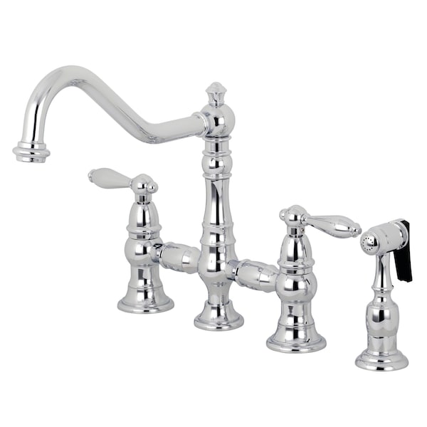 Kitchen Faucet W/ Side Sprayer, Chrome
